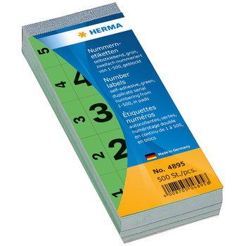 Pakkekontrol todelt 1-500 28x56mm grøn