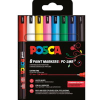 Uni Posca 1MR paintmarker 0,7mm 8stk
