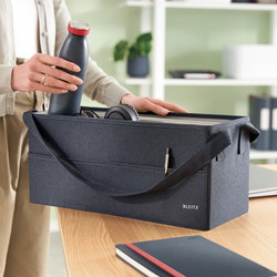 Leitz Hot-Desking arbejdstaske fløjlsgrå 200x465x210mm