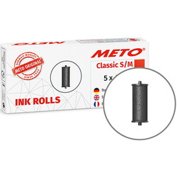 Meto farverulle t/Classic & Proline S/M sort 5stk