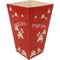 Popcornbæger 155mm 0,7L rød 50stk