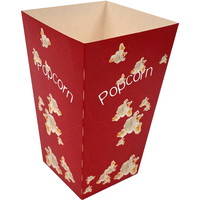 Popcornbæger 180mm 1,4L rød 50stk