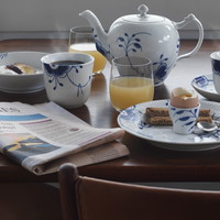 Royal Copenhagen Blå Mega Riflet termokopper 26cl 2stk