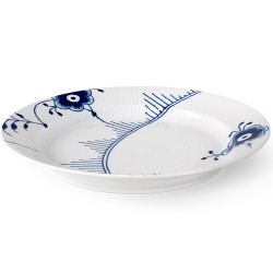 Royal Copenhagen Blå Mega Riflet fad 33cm