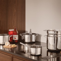Eva Trio grydesæt m/pastaindsats 1,1/2,2/3,6/4,8L rustfrit stål
