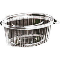 Catersource plastbæger oval m/låg 375ml klar 100stk