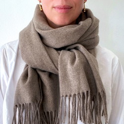 CARE BY ME RENÉ tørklæde 200x50cm brun