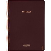 Kozo Premium notesbog 100g A4 linjeret kaffebrun