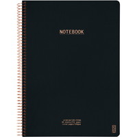 Kozo Premium notesbog 100g A5 linjeret sort