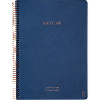 Kozo Premium notesbog 100g A4 linjeret mørkeblå