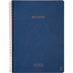Kozo Premium notesbog 100g A6 linjeret mørkeblå