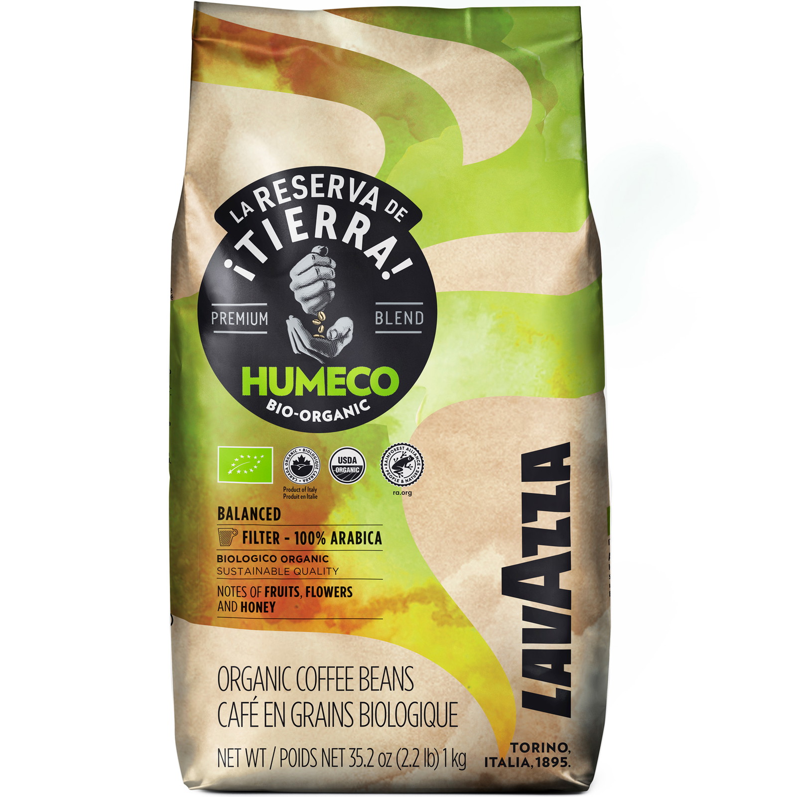 6 x La Reserva de Tierra Humeco hele bønner 1000g