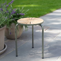 Mandalay Marguerit taburet Ø32cm olivengrøn