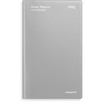 Mayland 2025 25085400 week planner 18x10,5cm sølv
