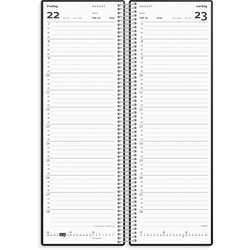 Mayland 2025 25225000 spiralnoteringskalender 32,8x12,7cm sort