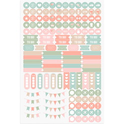 Burde 2025 25227100 Doodle II ugekalender A5 21,5x16cm