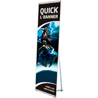 Quick L-banner enkeltsidet 60x200cm alu