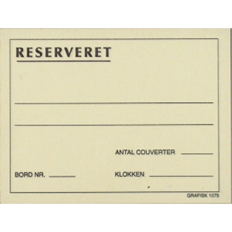 10 x Reserveret blokke GF 1075 110x80 mm 100 blade