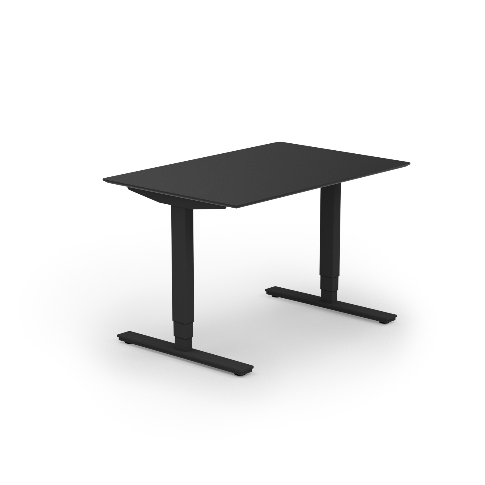 Copenhagen hæve-sænkebord 80x120 cm antracitgrå/sortgrå