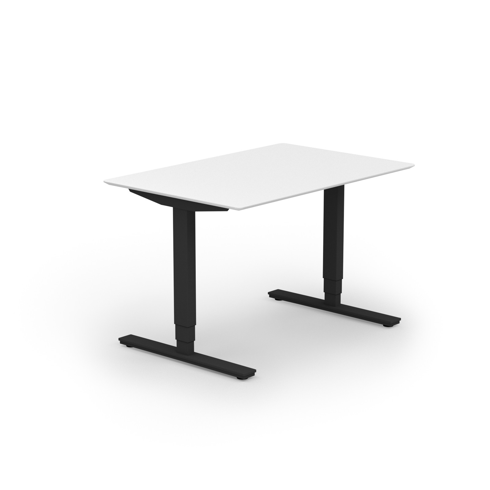Copenhagen hæve sænkebord 80x120 cm hvid/grå
