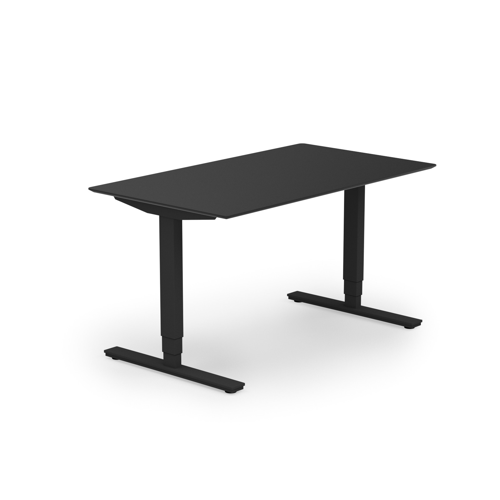 Copenhagen hæve-sænkebord 80x140 cm antracitgrå/sortgrå