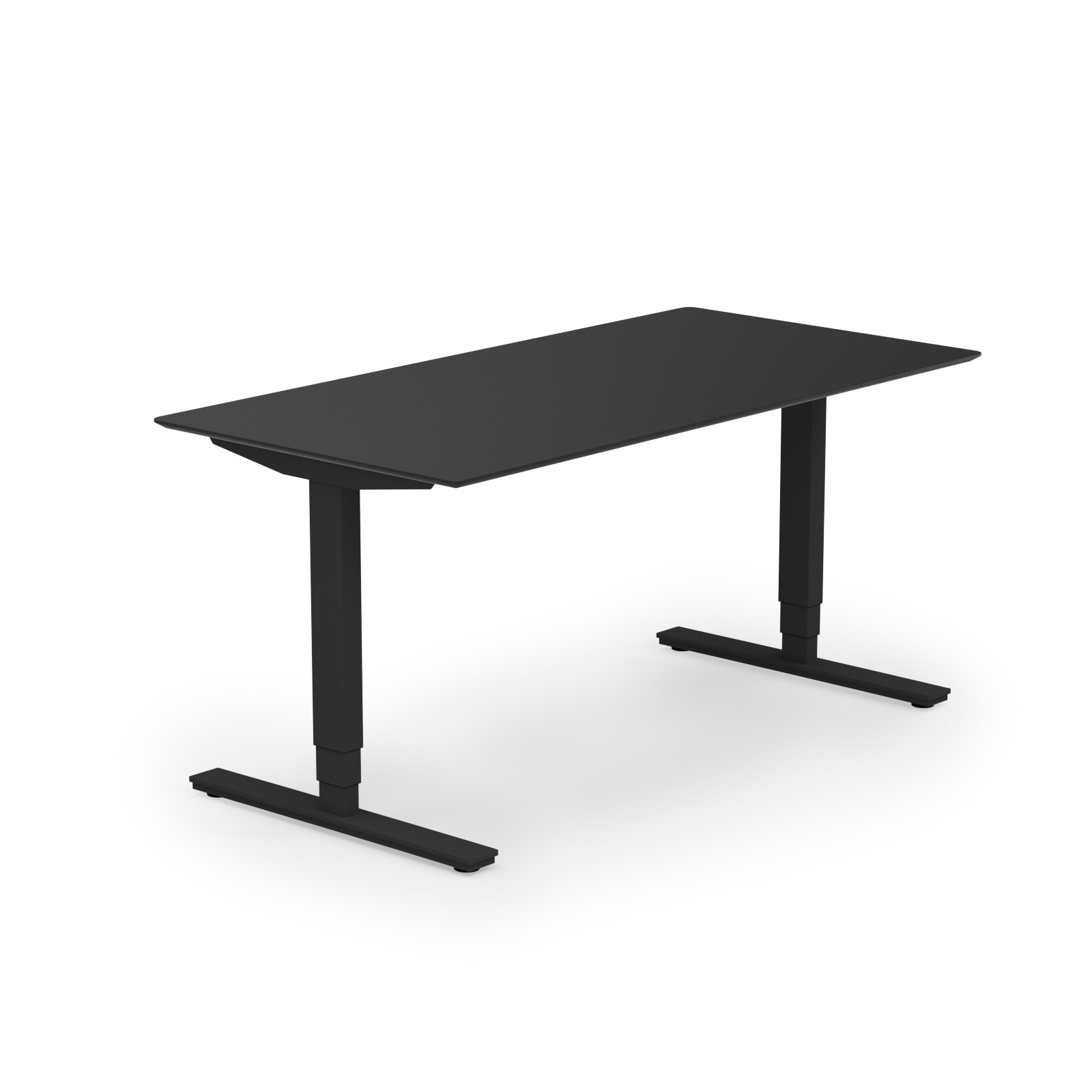 Copenhagen hæve-sænkebord 80x160 cm antracitgrå/sortgrå