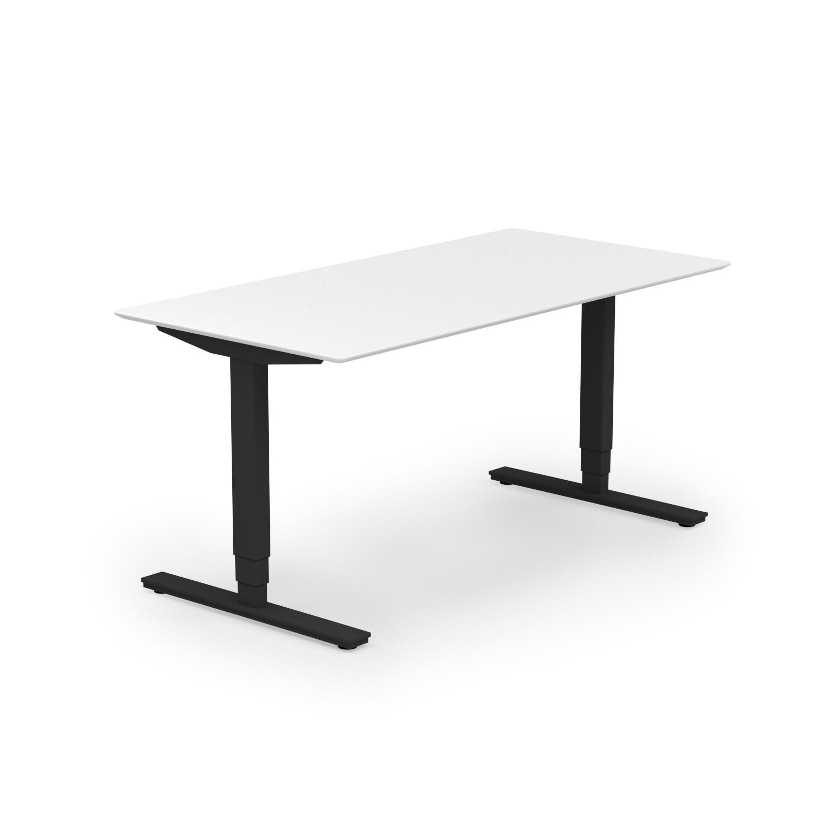 Copenhagen hæve-sænkebord 80x160 cm hvid/sortgrå