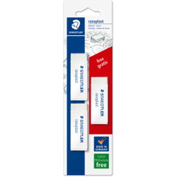 Staedtler 526 B viskelæder 2+1 hvid