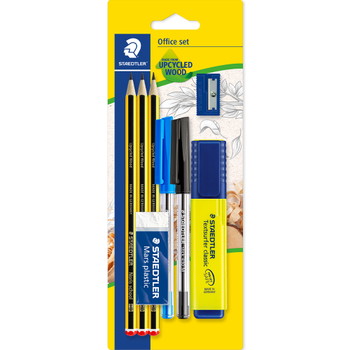 Staedtler 60 officesæt blyanter, kuglepen, marker mm. 8 dele