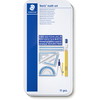 Staedtler Noris matematiksæt passer, linealer, blyanter mm. 11 dele