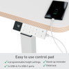 Leitz Ergo hævesænkebord elektrisk 80x60cm hvid
