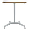 Leitz Ergo hævesænkebord manuelt 80x60cm hvid