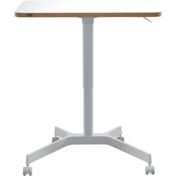 Leitz Ergo hævesænkebord manuelt 80x60cm hvid