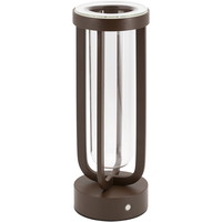 Securit Florence LED-bordlampe trådløs brun