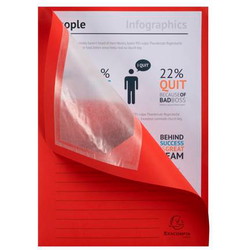 Omslag 130g A4 rød 100stk