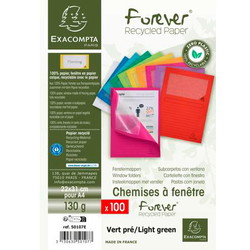 Omslag 130g A4 Spring Green 100stk