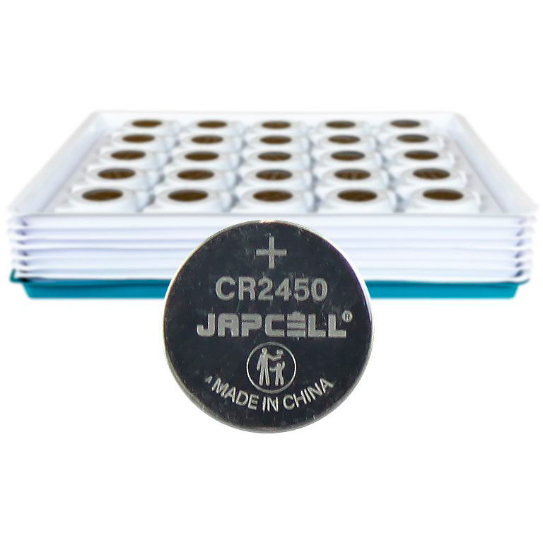 5 x JAPCELL CR2450 knapcellebatterier 100stk