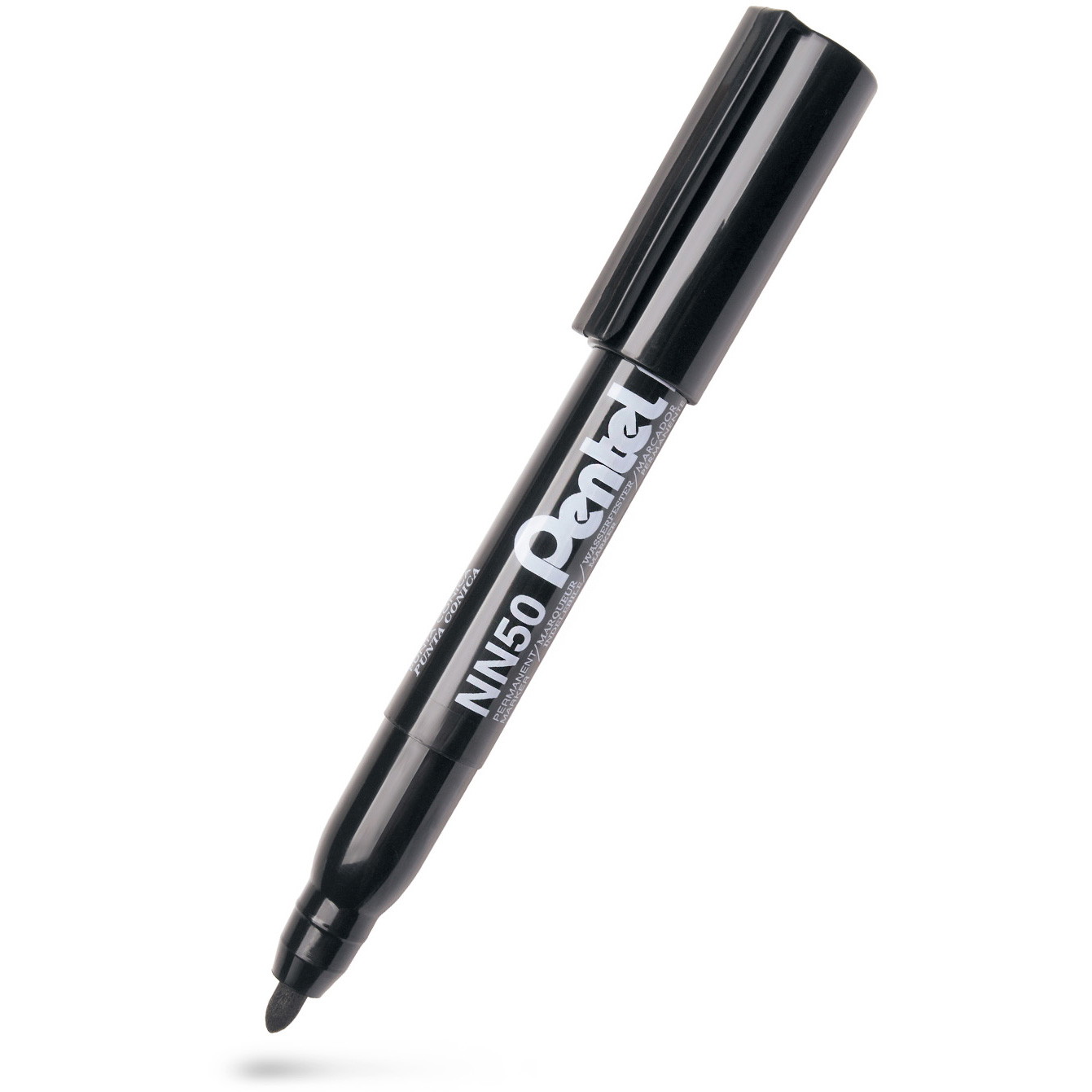 12 x Pentel NN50 permanent marker 2,5mm sort