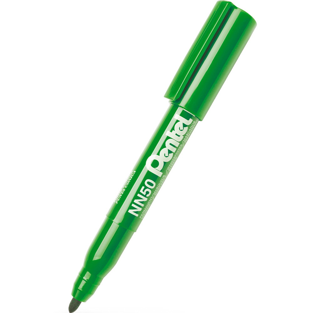 12 x Pentel NN50 permanent marker 2mm grøn
