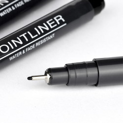 Pentel Pointliner S20P fineliner 0,5mm sort