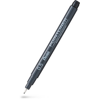 Pentel Pointliner S20P fineliner 0,5mm sort