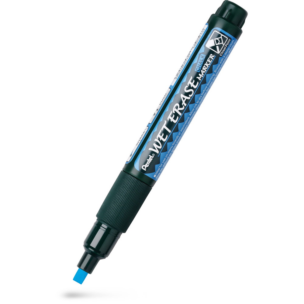 12 x Pentel SMW26 Wet Erase kridtmarker 2-4mm blå