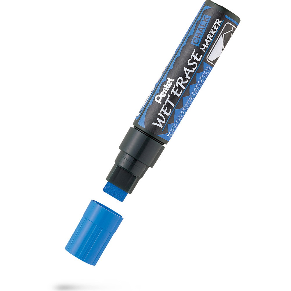 12 x Pentel Wet Erase SMW56 kridtmarker 10-15mm blå