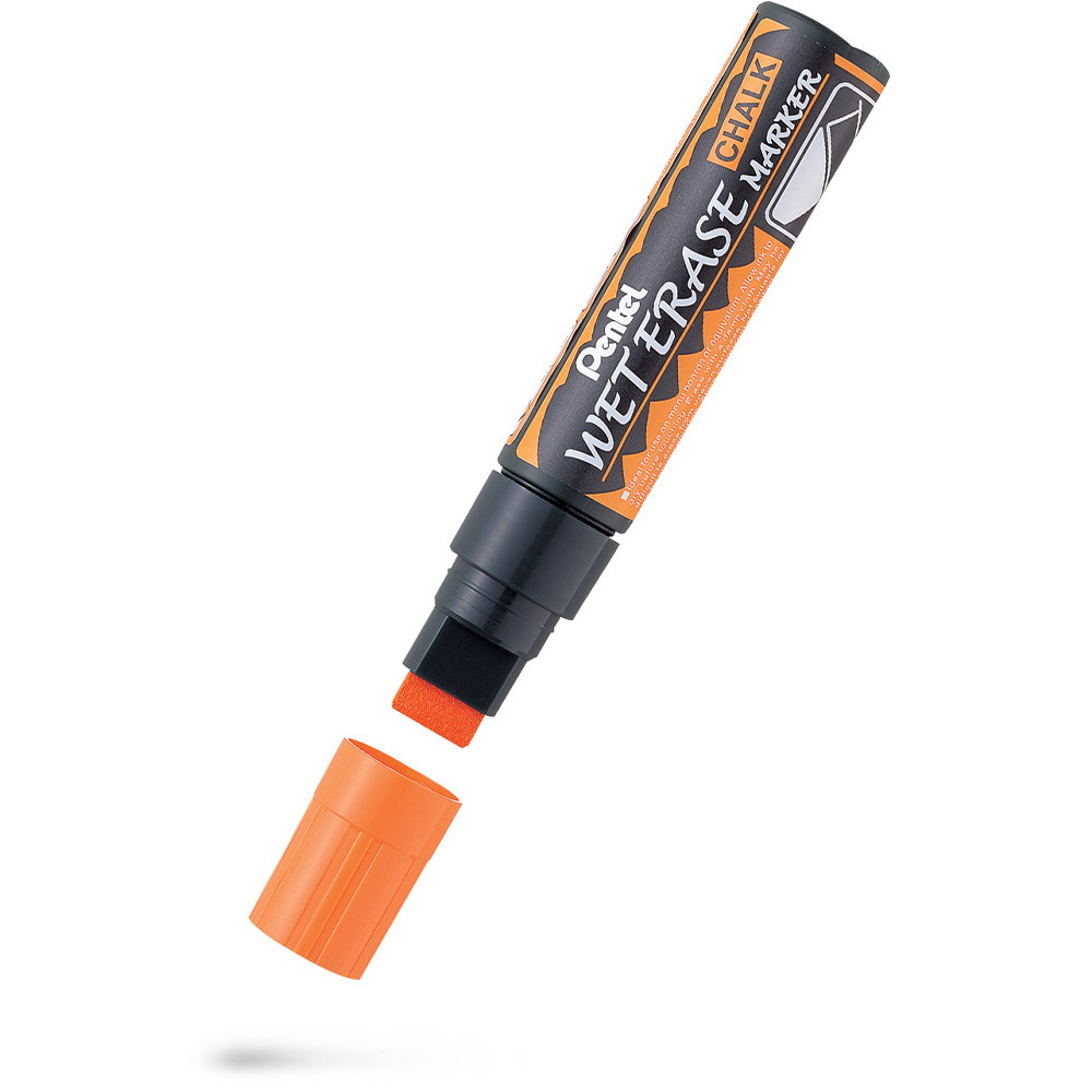 12 x Pentel Wet Erase SMW56 kridtmarker 10-15mm orange
