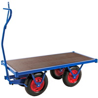 Kongamek trækvogn 1500x700x490mm blå