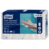 Tork 100888 Xpress Premium håndklædeark 2-lags W-fold H2