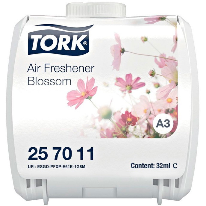 6 x Tork 257011 Constant Airfreshener A3 32ml Blossom