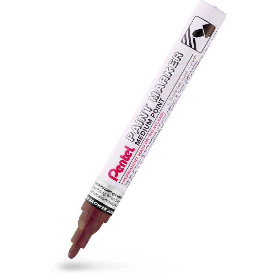 12 x Pentel MMP10 permanent paintmarker 2,3mm brun