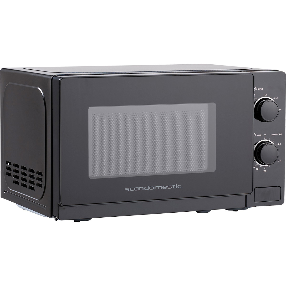 Scandomestic mikroovn 20L sort 700W