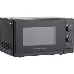 Scandomestic mikroovn 20L sort 700W